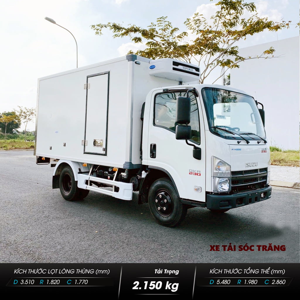 Isuzu QKR230 Đầu Vuông – Thùng Đông Lạnh 2.1 Tấn