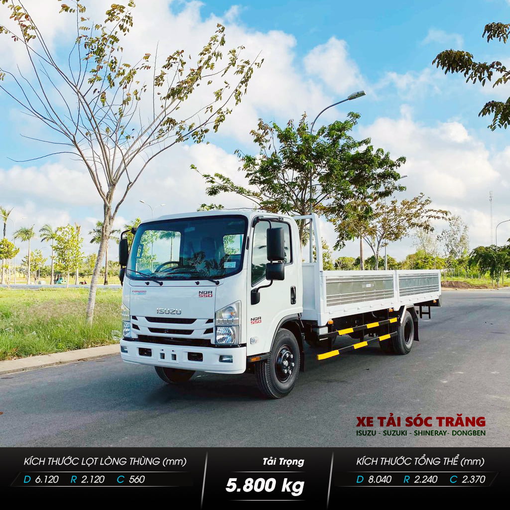 Isuzu NQR550 (NQR75ME5) 5.7 Tấn – Thùng Lửng