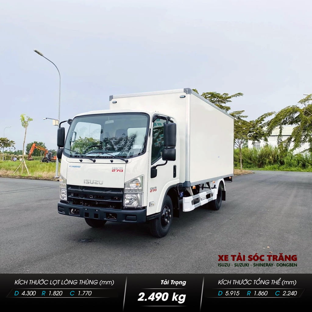Isuzu QKR270 Đầu Vuông – Thùng Bảo Ôn – 2.5 Tấn